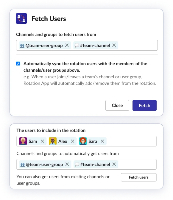 user management screenshot